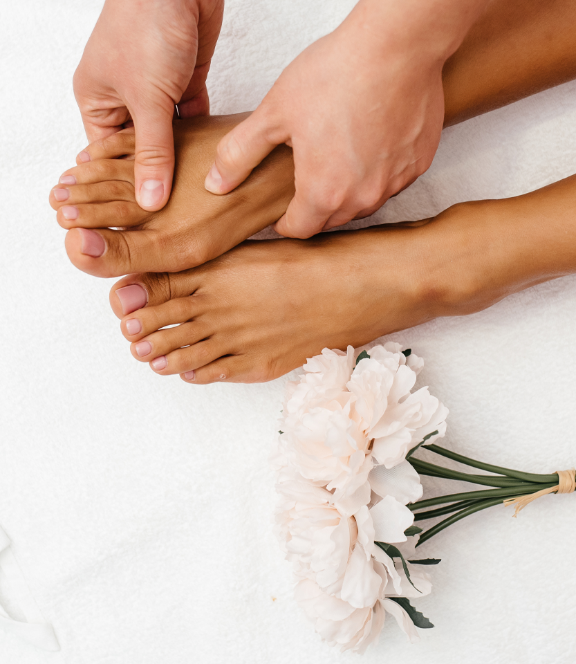 ©close up female hands doing foot massage 2